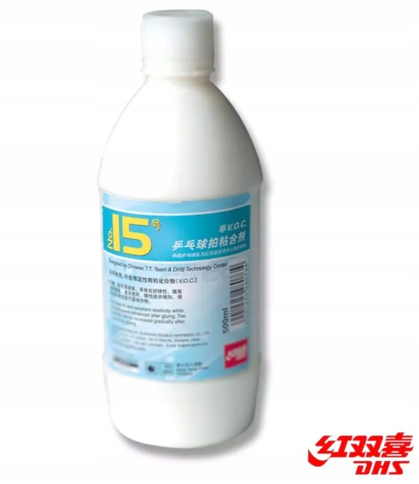 DHS Klej NO 15 500 ML Reprezentacji Chin Do Tenisa Stołowego Ping Ponga