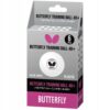 PIŁECZKI BUTTERFLY DO TENISA STOŁOWEGO ping ponga treningowe 6 szt. białe