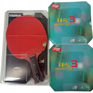 PROFESJONALNA RAKIETKA składana 2x DHS HURRICANE NEO 3 + YASAKA SIlver 9