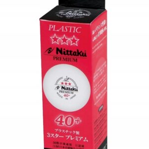 PIŁECZKI DO TENISA STOŁOWEGO turniejowe ligowe 3 szt. NITTAKU PREMIUM ***