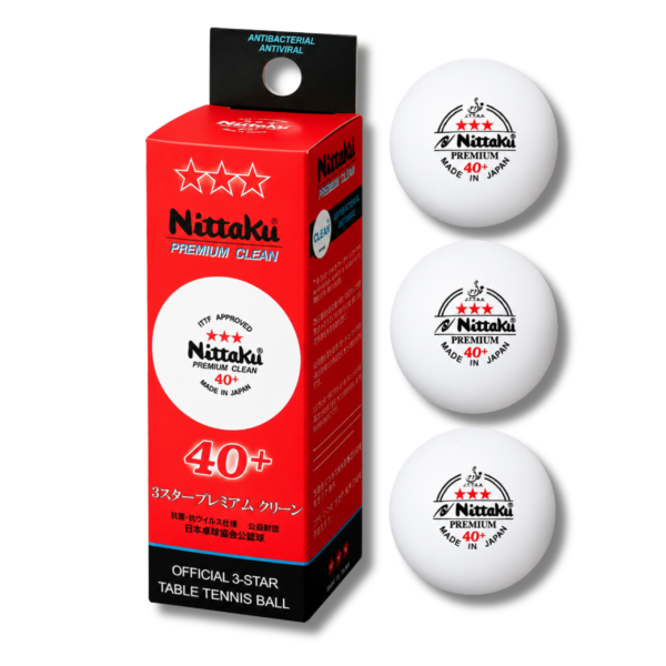 PIŁECZKI DO TENISA STOŁOWEGO PIŁKI DO PING PONGA NITTAKU PREMIUM 3 sztuki