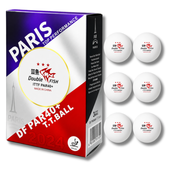 PIŁECZKI DO TENISA STOŁOWEGO PIŁKI DO PING PONGA DOUBLE FISCH PARIS PAR40+