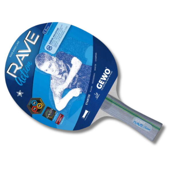 PALETKA DO PING PONGA RAKIETKA DO TENISA STOŁOWEGO GEWO RAVE ACTION